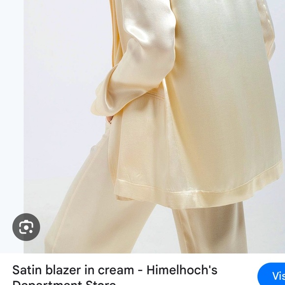 NWT ESLA Satin Blazer - Picture 3 of 4